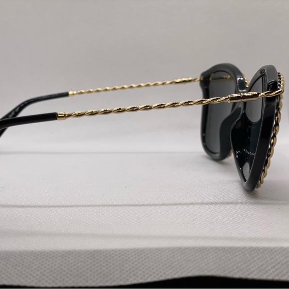 Brand New Marc Jacobs Oversized black gold twist Squared Sunglasses Authentic - Picture 6 of 9